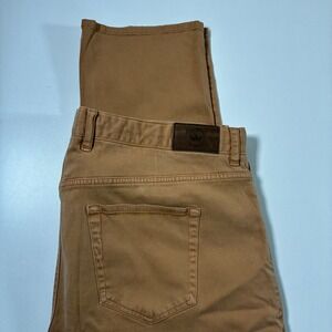 Peter Millar Signature Sateen Pants 40x32 Brown Modal Stretch 5-Pocket Chino